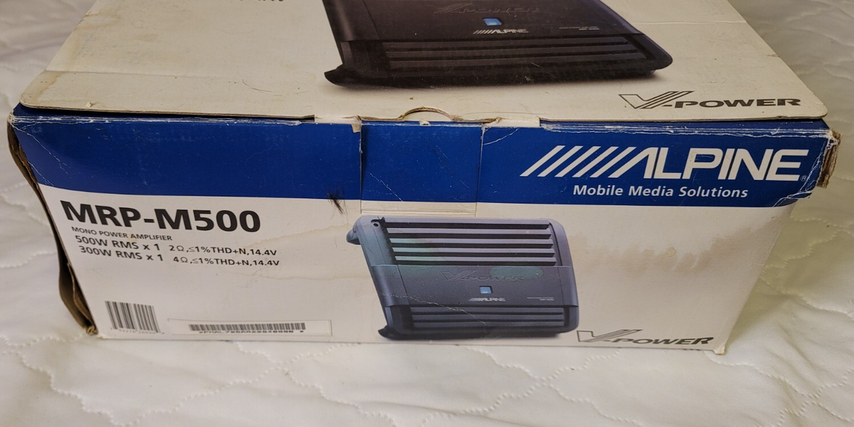Alpine MRP-M500 Mono Power Amplifier JL Audio kicker rockford