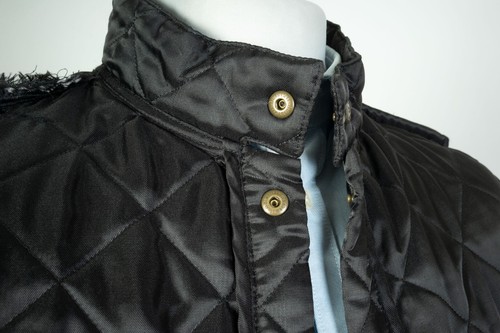 -Belstaff Gilet Trapuntato Nero Gilet Fodera Taglia M - Foto 11 di 12