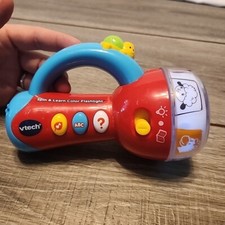 VTech Spin And Learn Color Flashlight ABC Educational Musical Colorful Tested