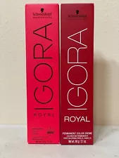 Schwarzkopf Igora Royal Permanent Hair Color Creme 2.1 oz   you choose