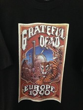 Grateful Dead EUROPE 1990 Without A Net GDM Vintage Shirt Rick Griffin Brockum 