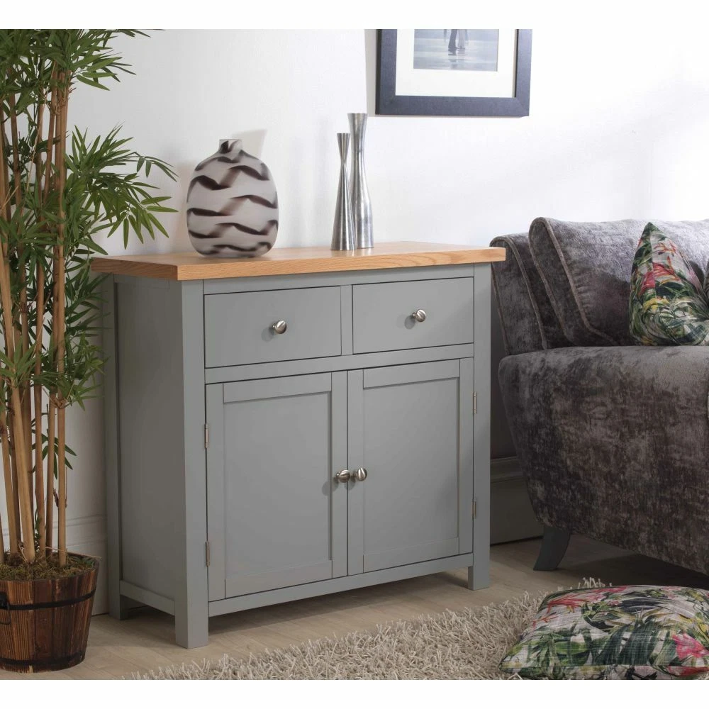 Richmond small sideboard grey painted solid wood dining room furniture