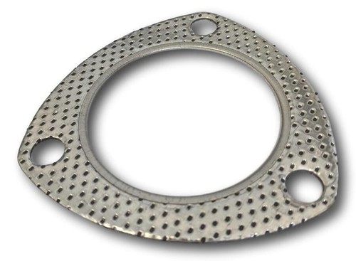 3" 76mm Exhaust Flange Gasket 3 Bolt 85mm BHC Muffler Gaskets W/Fire Ring - Picture 2 of 5