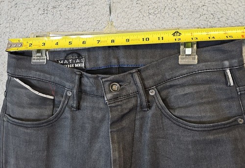 MATIAS PACHECO Style Mens Dark Gray Denim Jeans Size 31x30 - Picture 5 of 11