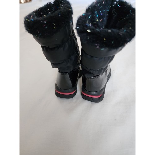 Totes Niñas Pequeñas Diseño Floral Impermeable Nieve Invierno Botas Negras Talla 6M - Imagen 5 de 8
