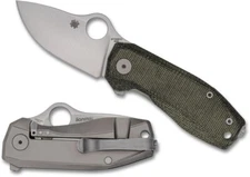 Spyderco SpyNano Flash Batch M398 Satin Blade Micarta/Titanium Handles C268MTIP