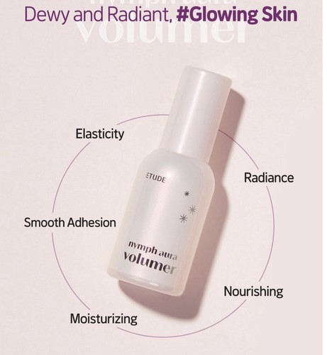 Etude Nymph Aura Volumer 24g Shiny Skin Makeup Base Glowing Radiant Skin - Picture 5 of 10
