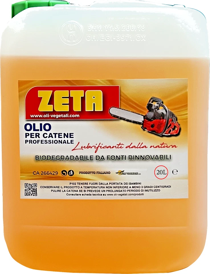 OLIO PER CATENE MOTOSEGA VEGETALE LUBRIFICANTE 20L ANTIGRIPPANTE - DETERGENTE - Immagine 2 di 4