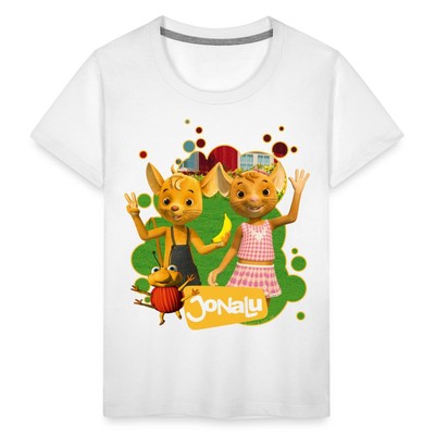 JoNaLu Jo Naya Und Lu Winken Fröhlich Kinder Premium T-Shirt