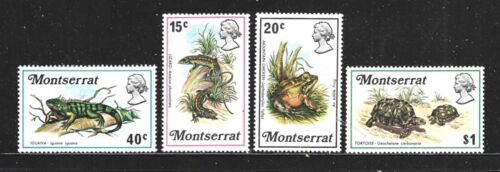 MONTSERRAT– 1972 – REPTILES & AMPHIBIANS - Scott # 278-281 – SET OF 4 - MINT - Foto 1 di 2