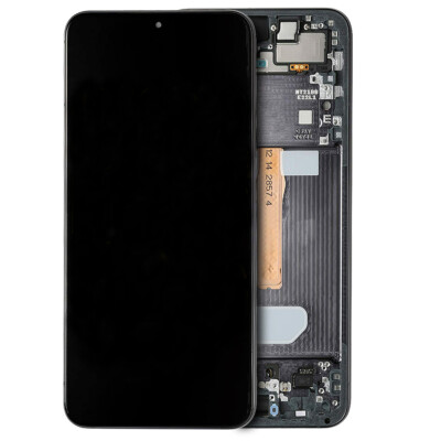 OLED Display Digitizer Assembly + Frame For Galaxy S22+ Plus 5G S906W - Black