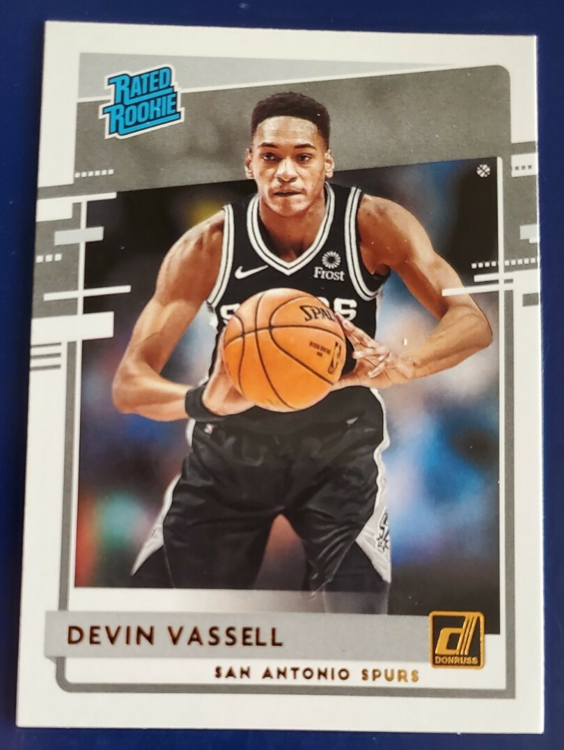 2020-21 Donruss Rated Rookie Devin Vassell San Antonio Spurs #206 RC