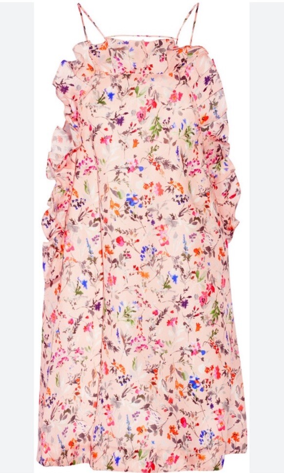 MSGM Silk Floral Dress