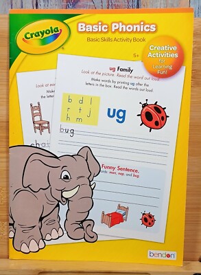 Crayola Basic Phonics - Basic Skills Activity Book - Age 5+ (2018, Paperback)