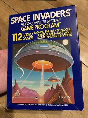 Atari 2600 Space Invaders Sealed Unopened Factory Sealed New Early Print Vintage