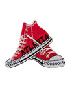 Atlanta canvas high-top sneakers football iron on patch 4 inches handmade New