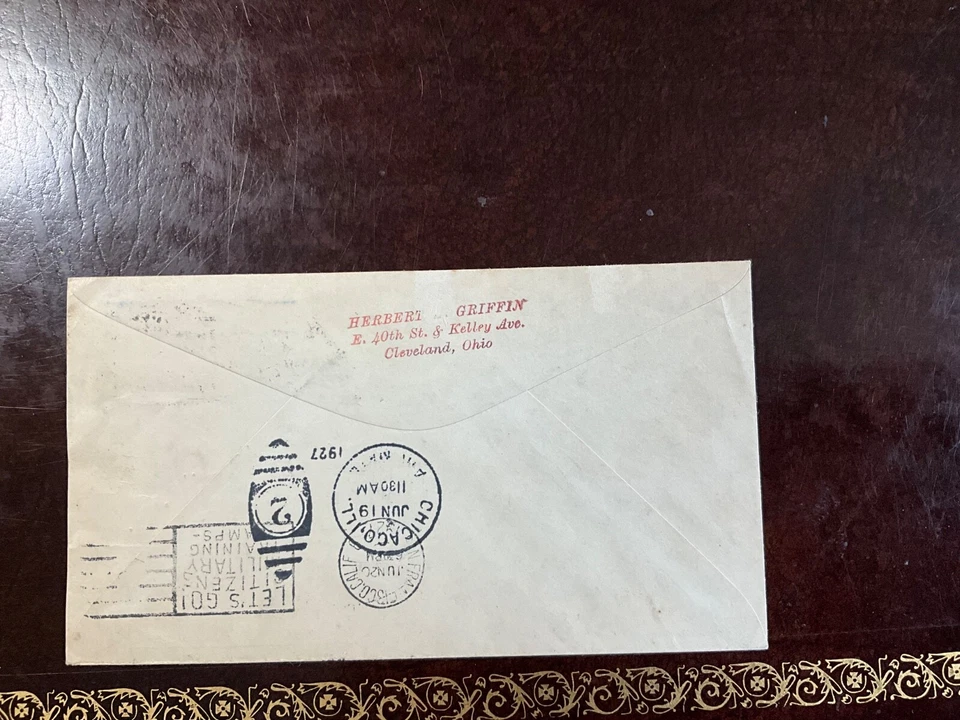 Herbert H. Griffin C10-1  Lindbergh First Day Cover - Image 2 of 2