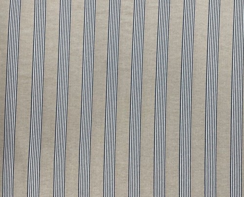 Tapicería ciega cortina a rayas azul beige 280 cm de ancho tela - Imagen 4 de 7