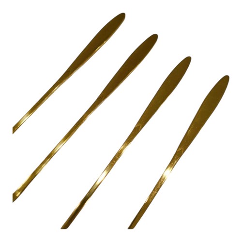 Made in Japan Cherry blossom design spoons 4 pieces set Stainless Gold color - Picture 9 of 9