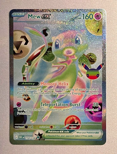Pokemon TCG - Mew ex 158/128 - Future Rare Pokémon 30th Anniversary - Picture 1 of 3