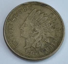 1862 Indian Head Cent Penny 1c XF+ Nice Early IHC
