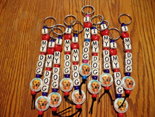 I LOVE MY DOG KEY CHAIN - GOLDEN RETRIEVER