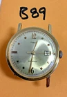 Vintage 1967 Timex Marlin Dial Date Watch Runs Dial Up M25 Spares Repair READ
