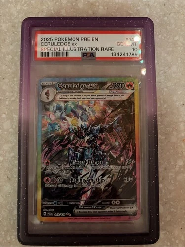 Pokemon 2025 Pre-Prismatic Evolutions #147 Ceruledge EX PSA 10