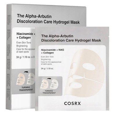 COSRX Arbutin Hydrogel-Tuchmaske gegen Verfärbungen - 3 Stück
