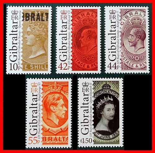 Gibraltar 2011 SELLO ANIVERSARIO. SELLO SC#1278-82 MNH FV£3,00/CV$12,00 en SELLO - Imagen 1 de 1