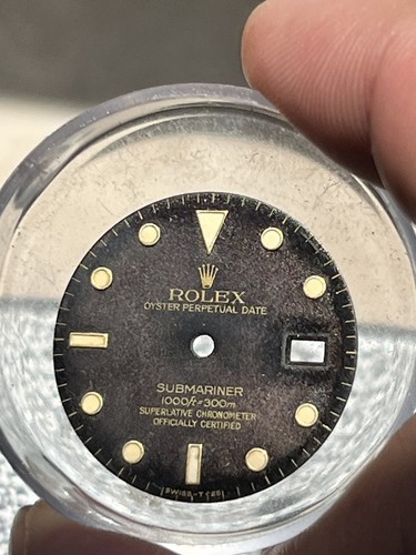 1980s Original ROLEX Submariner 1000ft  Matte Black as Is 