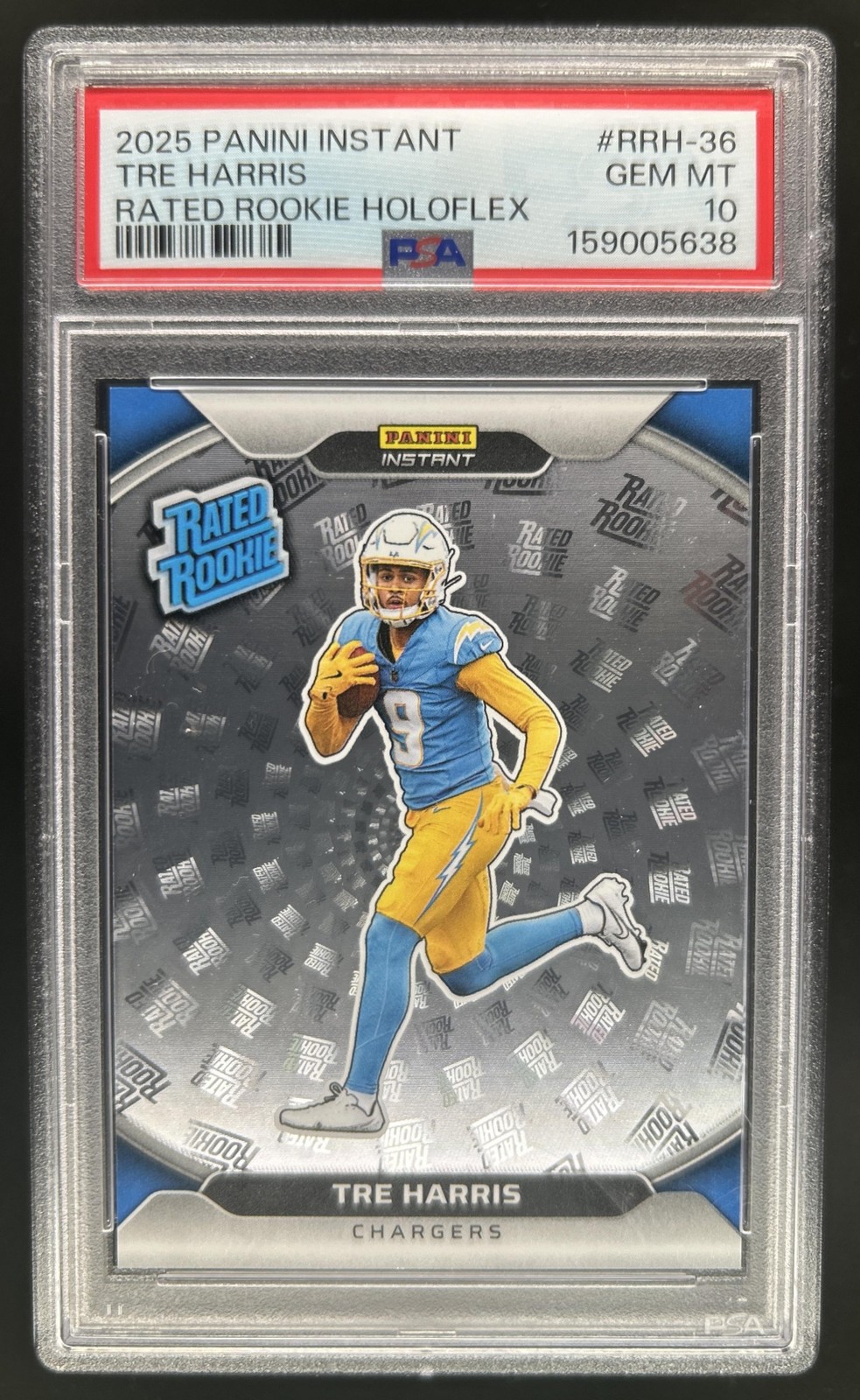 Tre Harris Panini Instant NFL Rated Rookie Holoflex #RRH36 Base