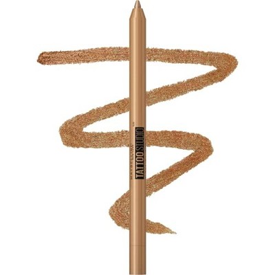 MAYBELLINE New York Tattoo Studio Sharpenable Waterproof Eyeliner, Bronze Glitz