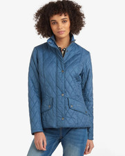 Stone Blue ~ Barbour Flyweight Cavalry Quilted Jacket  MSRP$280