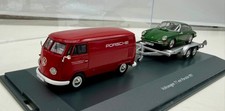 VW T1 Boxvan "Porsche" w. trailer and Porsche 901 in 1:43 scale by Schuco