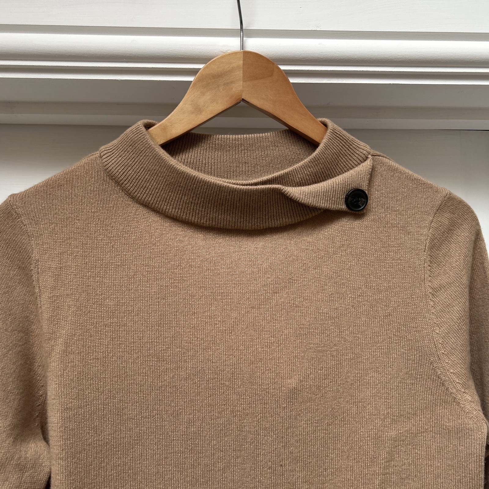 Hobbs Talia Camel Wool Jumper Size M image 4