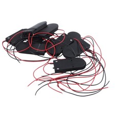 10 PCS ON/OFF  2 x 3V CR2032 Cell Button Battery Holder for LED E4I21564