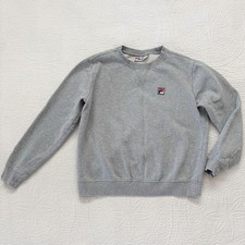 FILA Women's Crewneck Sweatshirt, Gray Sz M