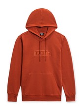Hurley Men's Rust Red Box Logo Fleece Pullover Hooded Sweatshirt Hoodie