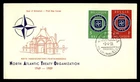 Mayfairstamps Belgium FDC 1959 dual NATO headquarters First Day Cover aaz_03529