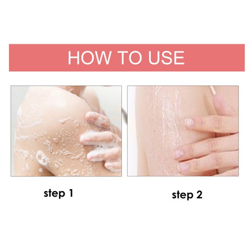 Body Scrub Peach Sugar Flavor Ice Cream Texture Hydrating Moisturizing Clean NAU - Picture 9 of 23