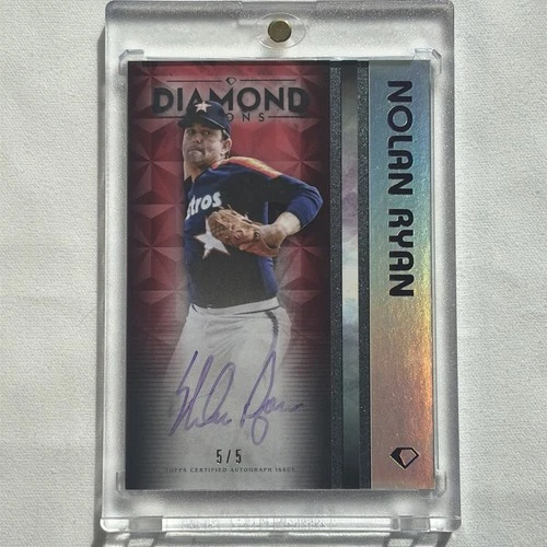 2023 Topps Diamond Icons - White Polychromatink Auto Nolan Ryan #WPA-NR Red /5