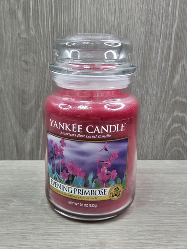 Yankee Candle EVENING PRIMROSE Retired Large Jar 22 OZ Rare New Old Stock - 第 1/3 張圖片