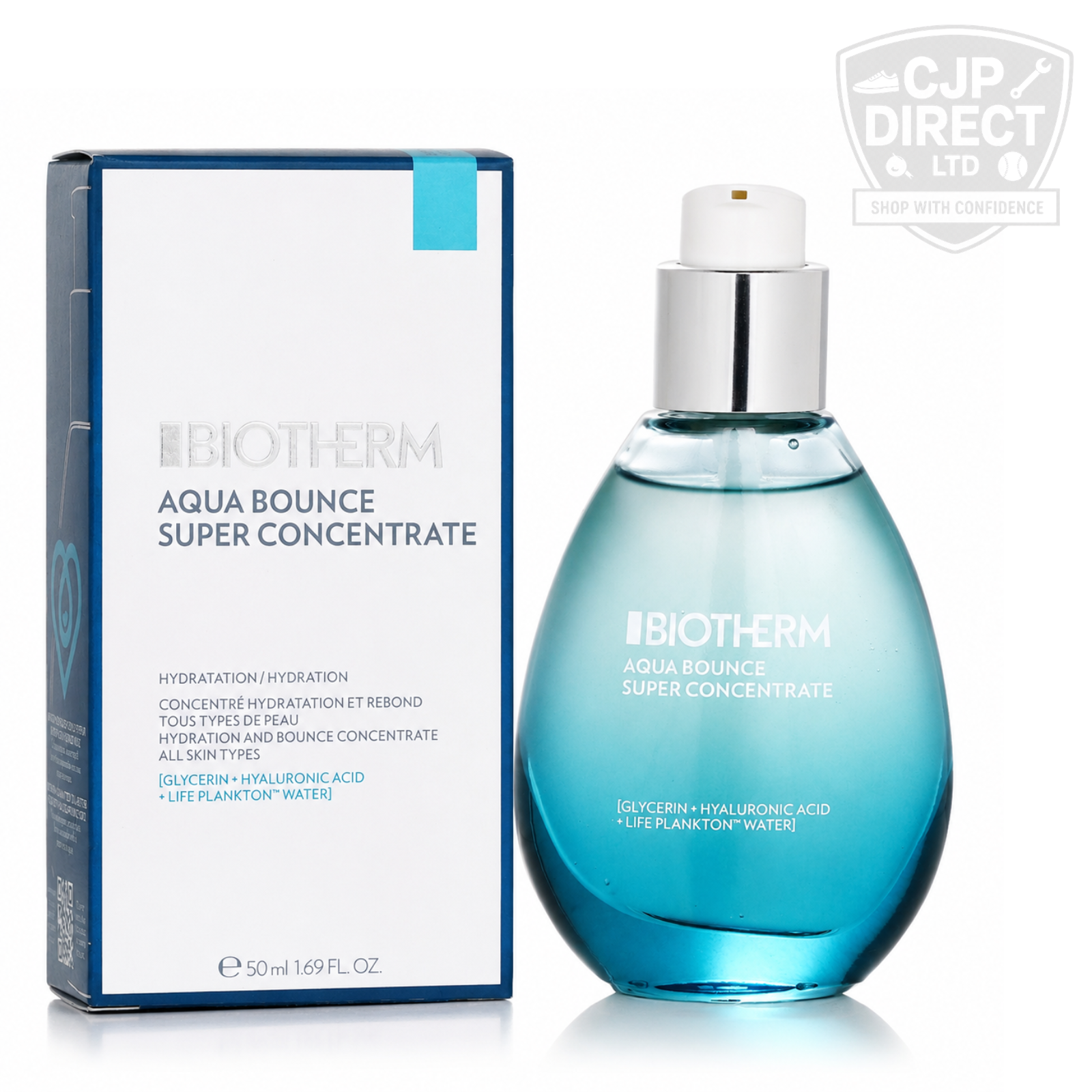 Biotherm Aqua Bounce Super Concentrate 50ml Hydrating Moisturiser & Hyaluronic