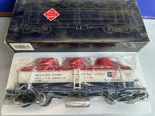Aristocraft Art 41676 America Red White Blue Triple Dome Tank Car Metal Wheels