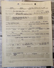 WWII 1942 Officers Personal Data Albion T Sawyer — photo 1
