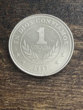 1997 Nicaragua 1 One Cordoba Uncirculated Beautiful Actual Coin TC920*