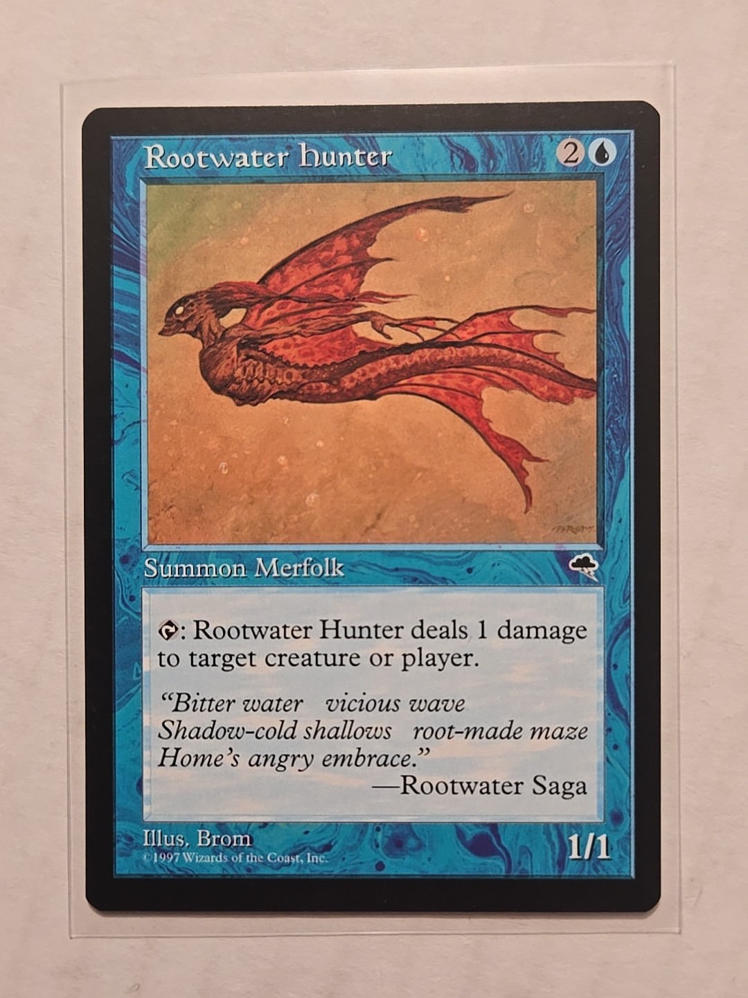 Rootwater Hunter - Tempest - LP - Common - Creature - MTG