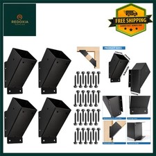 Heavy Duty 45-Degree Roof Riser Brackets for Pergola & Gazebo, 4 Pcs