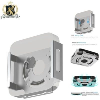 Sturdy Under Desk & Wall Mount for Mac Mini M1/M2: Space Saver & Scratch Guard